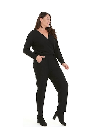 Myline Kadın Anvelop Tulum 77127 Siyah