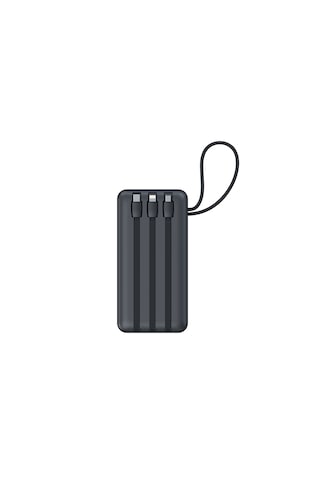 20.000 Mah Taşınabilir Şarj Aleti 22.5w Pd Hızlı Şarj Lcd Şarj Göstergeli 6 Port Powerbank Siyah