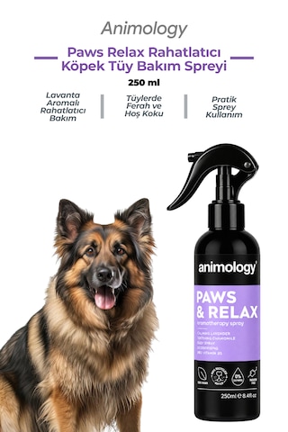 Animology Paws Relax Rahatlatıcı Köpek Tüy Bakım Spreyi 250 Ml - Lavanta Aromalı Rahatlatıcı