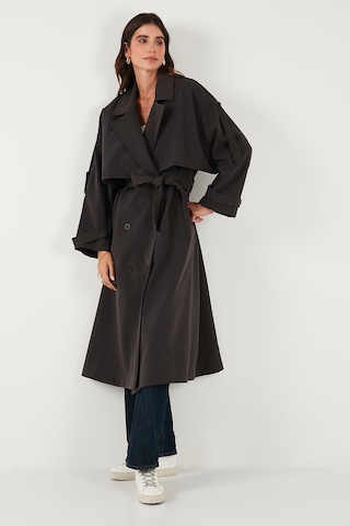 Lela Bayan Trençkot 6839476 Koyu Kahve Koyu Kahve