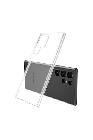 Samsung Uyumlu Galaxy S22 Ultra Kılıf Zore Vonn Kapak Renksiz