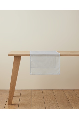 English Home Nour Runner 45x145 Cm Silver Silver