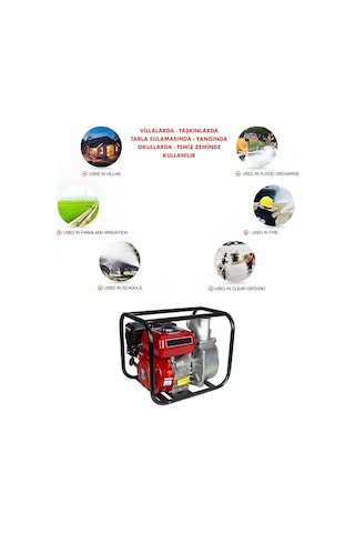 Ekinler Eea262 3 İnç Benzinli Su Pompası 6.5 Hp - Yüksek Basınçlı Su Motoru