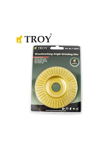 Troy 25071 Avuç Taşlamalar İçin Ahşap Törpü Diski, Düz Yassı