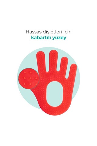 Mamajoo Yumuşak Diş Kaşıyıcı Kırmızı El