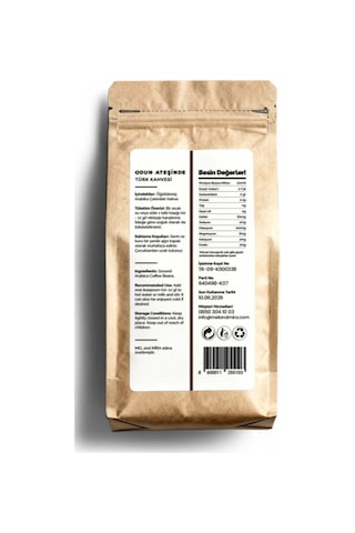 Turkish Coffee 200g, Saf Türk Kahvesi, Odun Ateşinde Kavrulmuş Arabica Çekirdeği Diğer