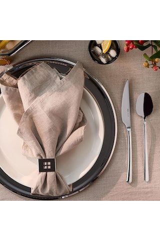 Hisar Bahama 24 Parça 6 Kişilik Çatal Kaşık Bıçak Takımı Inox