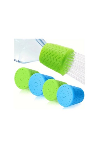 Elmpaly Yeşil 1 Adet Yenilikçi Silikon Evcil Hayvan Duş Başlığı Taşınabilir Köpek Banyo Ve Açık Hava Su İçme Aksesuarı Kampçılık İçin