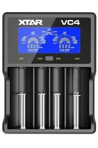 Xtar Vc4 Lcd Ekranlı Pil Şarj Aleti 4'lü 18650 26650 Li-ion Ni-mh Akıllı Şarj Cihazı