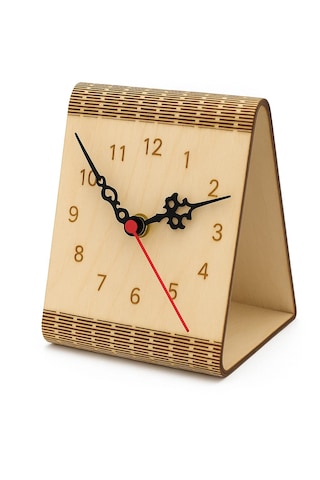 Ahşap Minimal Masa Saati Açık Ahşap Ahşap Minimal Masa Saati Açık Ahşap