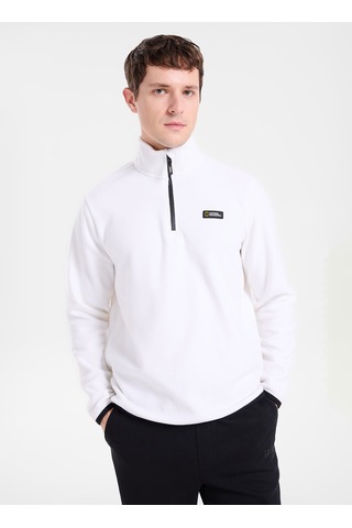 National Geographic Ekru Erkek Polar Sweatshırt N6wm-swt4050