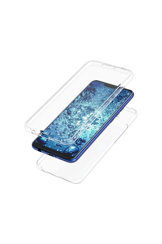 Teknomoda Huawei Mate 20 Lite 360 Derece Kilif Silikon Seffaf Ön Arka 396699001