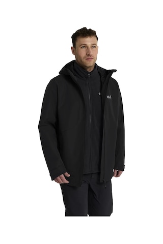 Jack Wolfskın Jack Wolfskin Stonetrail 3in1 Erkek Outdoor Ceketi 6000 Siyah
