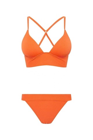 U.S. Polo Assn. Kadın Kiremit Bikini Takım Kiremit