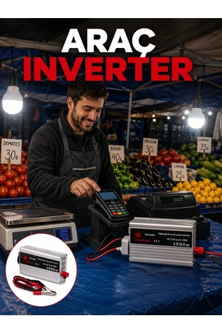 1500w Araç İnvertörü Güçlü Priz Çıkış Diğer 13314686