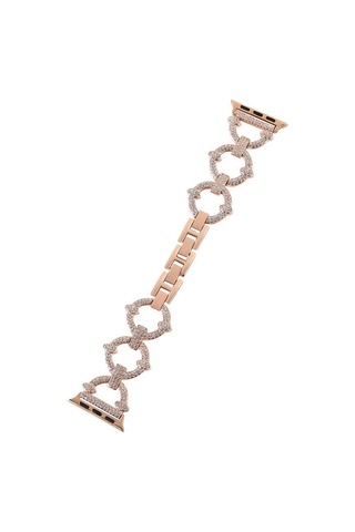 Watch Ultra 49mm Kordon Uyumlu Krd-57 Metal Strap Kayış Clo- Rose Gold