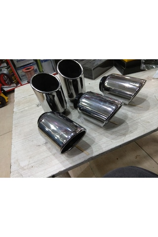 Egzoz Ucu Dışı Paslanmaz Krom 8 Cm 15cm