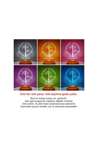 3D Yüzüklerin Efendisi, Lord of the Rings Kişiye Özel 3 Boyutlu Led Lamba