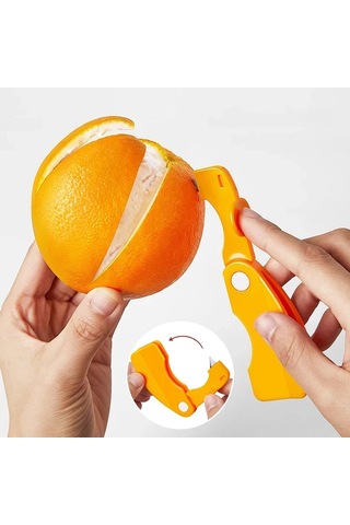 Cbtx Katlanabilir Portakal Soyucu Striptizci Soyma Bıçağı Mutfak Aleti Turuncu