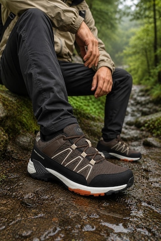 In Step Stormer Outdoor Trekking Ayakkabısı Suya Dayanıklı Su İtici Özellikli Günlük Ve Doğa Yürüyüş Ayakk Kahve
