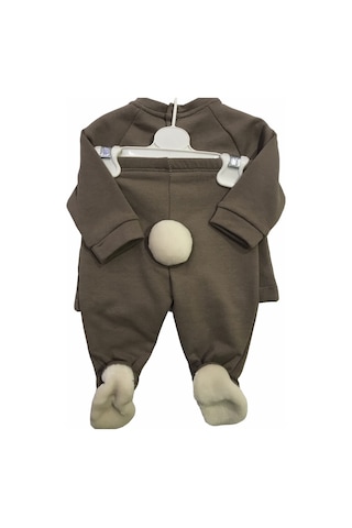 Babydoll 2li Takım Babydola Kahverengi Tavşan-7497 Kahverengi