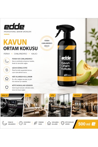Edde Kavun Kokulu Araba Araç Oto Ortam Kokusu Araç Içi Kokuları Oto Parfümü 500 Ml Oto Detailing