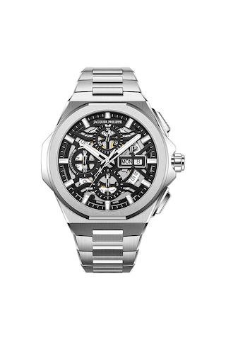 Jacques Philippe Jpagc6413x6blk Erkek Kol Saati Metalik Gri