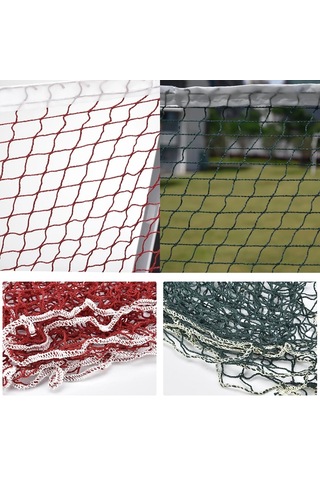 Profesyonel Taşınabilir Badminton Eğitim Filesi 6.1 M x 76 CM Yeşil