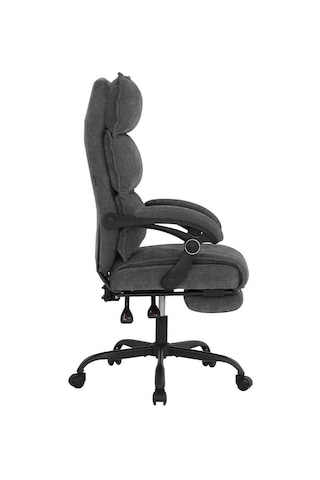 Ultra Comfort Çalışma Koltuğu - Koyu Gri 64.5x112-120x65 Cm Gri