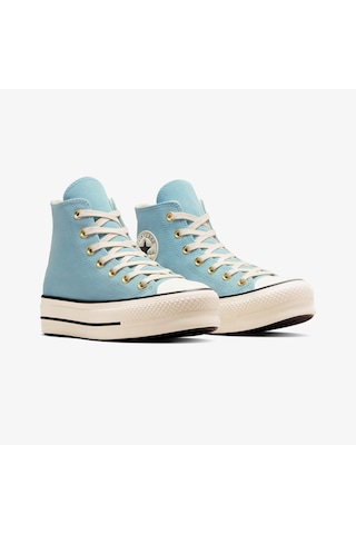 Converse Chuck Taylor All Star Lift Kadın Mavi Süet Platform Sneaker