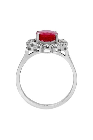 Sirius Pırlanta Ve Oval Yakut Taşlı Umay Yüzük 0842R0001