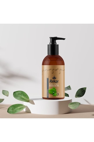 Rekze 2 Adet Natura Kokusuz Yenilebilir Vucut Masaj Yağı 120 Ml