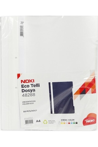 Noki Telli Dosya Eco 4828 Beyaz 50'li 48288-010