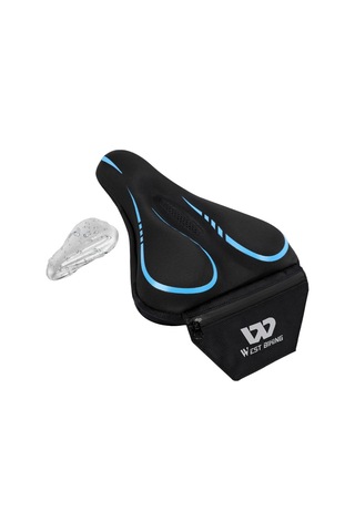 Homyl Bisiklet Eyer Örtüsü Kaymaz Yumuşak Cruiser Açık Mavi Mavi