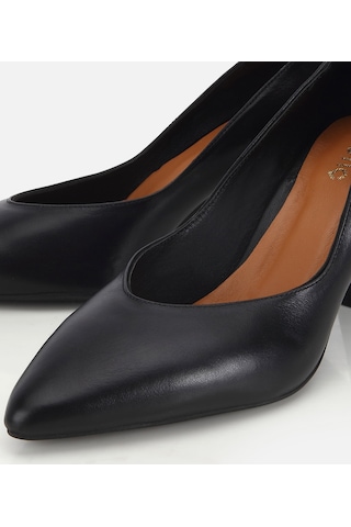 Hotiç Kadın Deri Siyah Kısa Topuklu Stiletto 01ayh321960a100 01ayh321960a100 Siyah