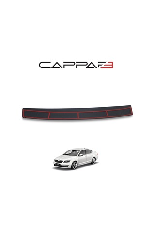 Skoda Octavia 2013 Yılı Ve Sonrası Uyumlu Arka Tampon Eşiği Parlak