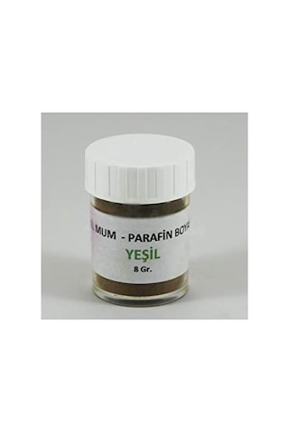 Parti Vitrini Yeşil Renk Jel Mum Ve Parafin Toz Boyası 5 Gr Açık
