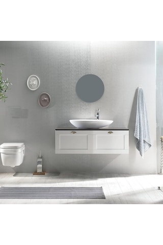 Turkuaz Seramik Cerastyle Olive 75 x 38 CM Tezgah Üstü Lavabo