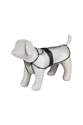 Trixie - 407 - Köpek Yağmurluk M 50cm Transparan Şeffaf - Csmo-tex - Siyah Biyeli