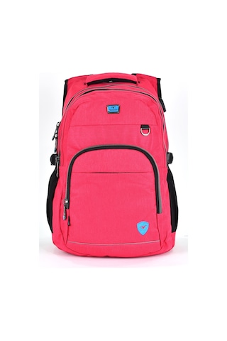Elatae Unisex Ortopedik Çok Gözlü Günlük Seyahat Okul Sırt Çantası Pembe 2238