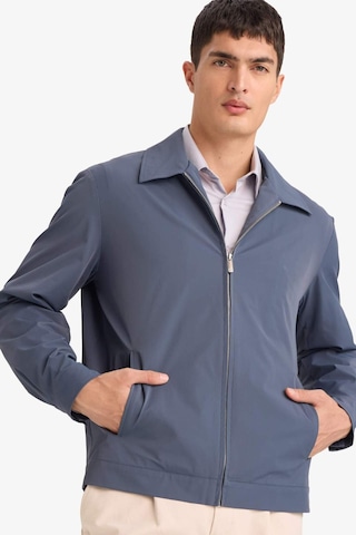 Defacto Slim Fit Dar Kesim Polo Yaka Astarlı Fermuarlı Mont F7821ax26spın269 İndigo-ın269