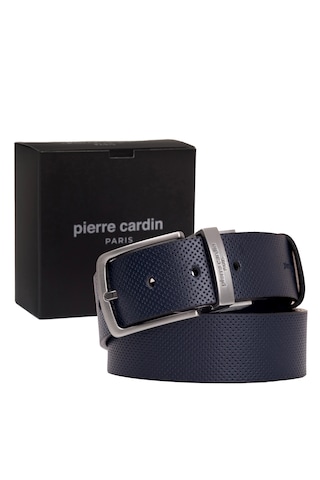 Pierre Cardin Çift Yönlü Deri Erkek Kemer En 4 Cm Pc4099 Lacivert