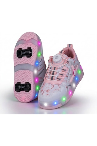 Cem Pekşen Ndrops Ptnl26 Siyah Patenli Çocuk Sneaker Pembe