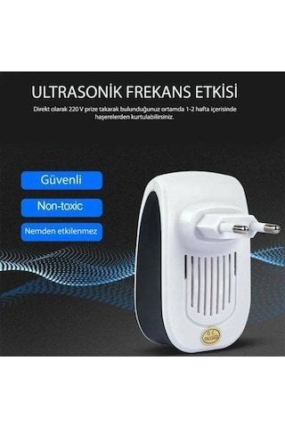 Pest Reject Elektronik Sesli Sonik Fare Haşere Böcek Kovucu