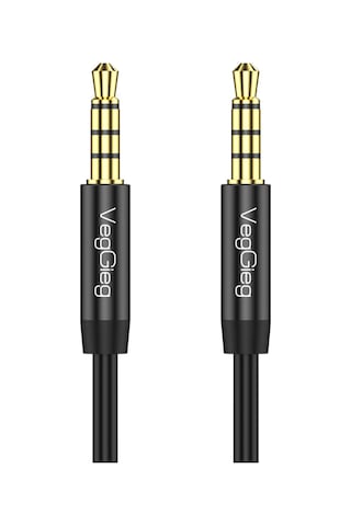 VegGieg 3.5mm Jack TRRS Hi-Fi AUX Mikrofon ve Ses Kablosu 3 Metre