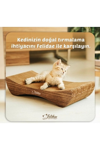 Oluklu Mukavva, Kedi Tırmalama Kanepesi Yatay Tırmalama / 50x10x24cm Small - Cs8 Dw