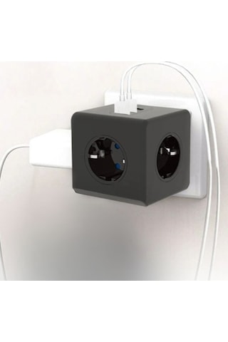 Buffer Isıya Dayanıklı Termal Akım Korumalı Ve Çocuk Korumalı 3 Priz Girişli 3 Usb Girişli Küp Priz Standart