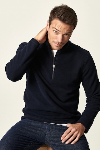 AC&Co / Altınyıldız Classics Anti-Pilling Tüylenme Yapmayan Bato Yaka Erkek Polar Sweatshirt 4A5221100016LACXXL Lacivert