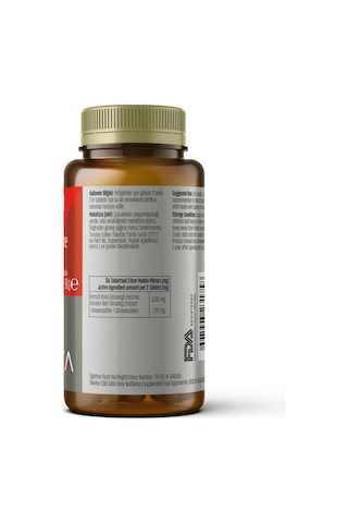 Talya  Korean Red Ginseng Kırmızı Kore Ginsengi Eki İçeren Takviye Edici Gıda 60 Tablet