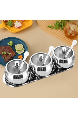 Suntek Magideal Kapaklı Kaşıklı Baharatlık